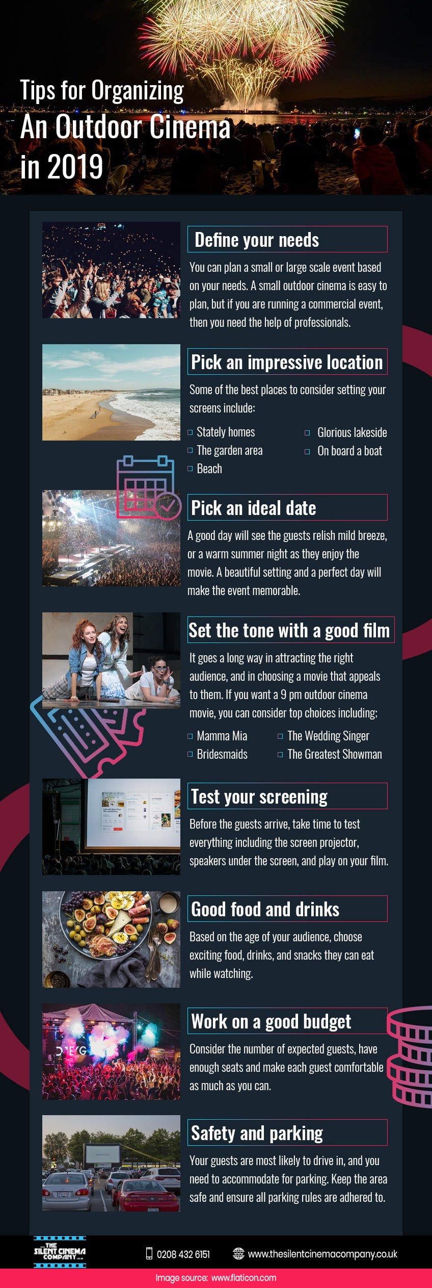 Tips for organising an outdoor cinema event